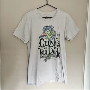 🎁3/$30 Disneyland Disney Finding Nemo Crush's Big Dude Surfing Co. Shirt Medium